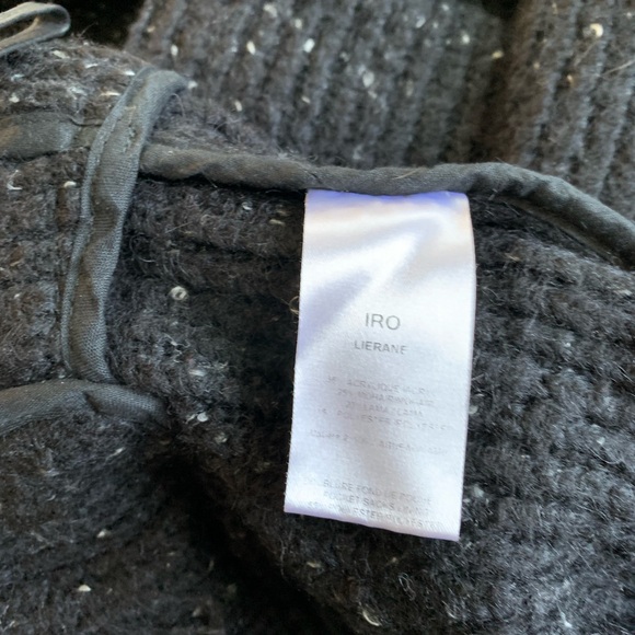 IRO PARIS LIERANE Black Tweed Jacket size 40 - Picture 9 of 11